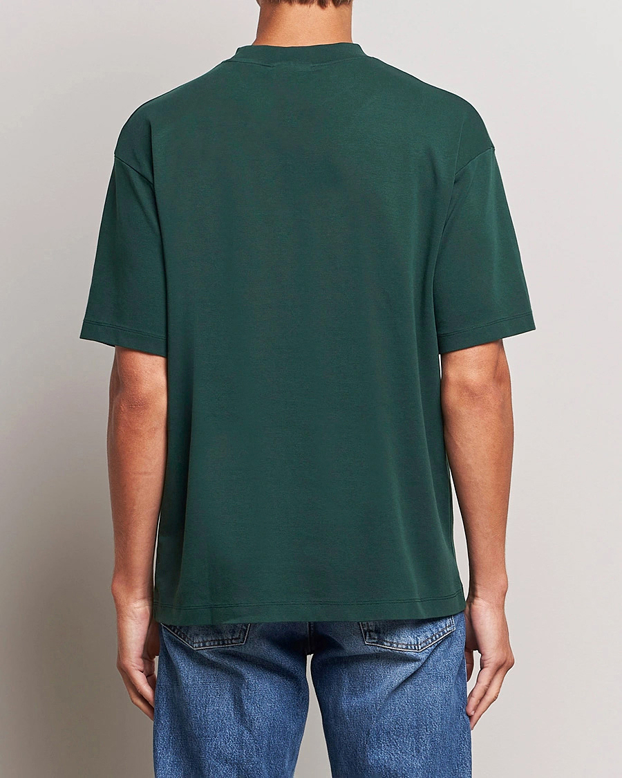 Herren | T-Shirts | Drôle de Monsieur | Classic Slogan T-Shirt Dark Green