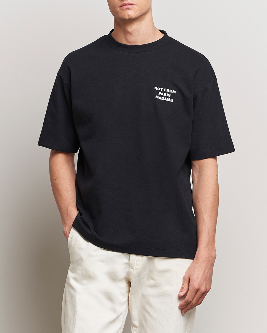 Herren | T-Shirts | Drôle de Monsieur | Slogan T-Shirt Black