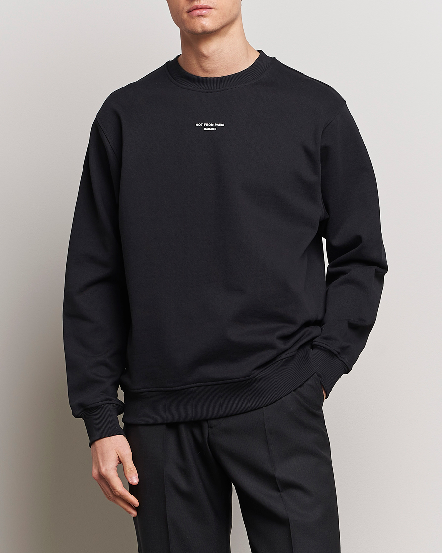 Herren | Sweatshirts | Drôle de Monsieur | Classic Slogan Sweatshirt Black