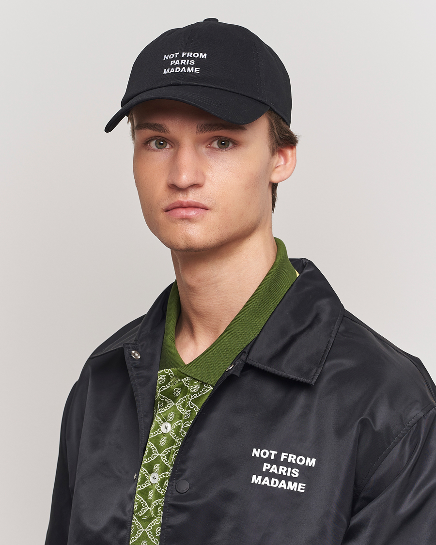 Herren | Hüte & Mützen | Drôle de Monsieur | Slogan Baseball Black