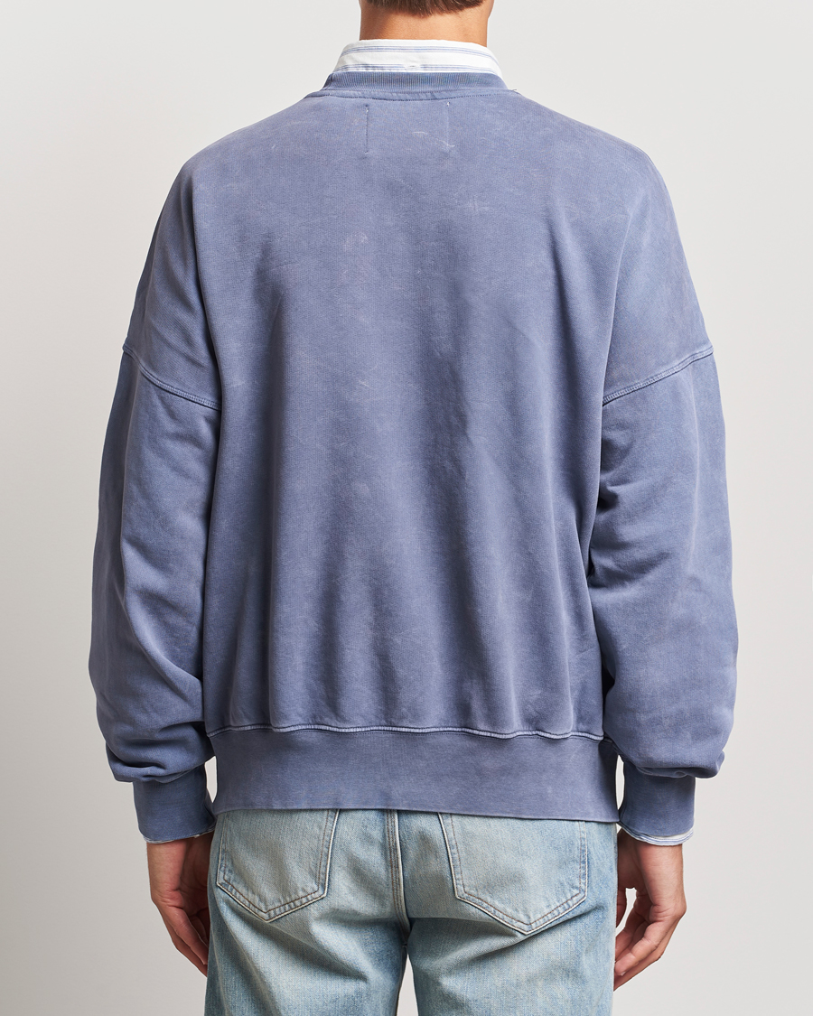 Herren | Pullover | GANT 240 Mulberry Street | Vintage Washed Crew Neck Sweatshirt Dusty Blue Sea