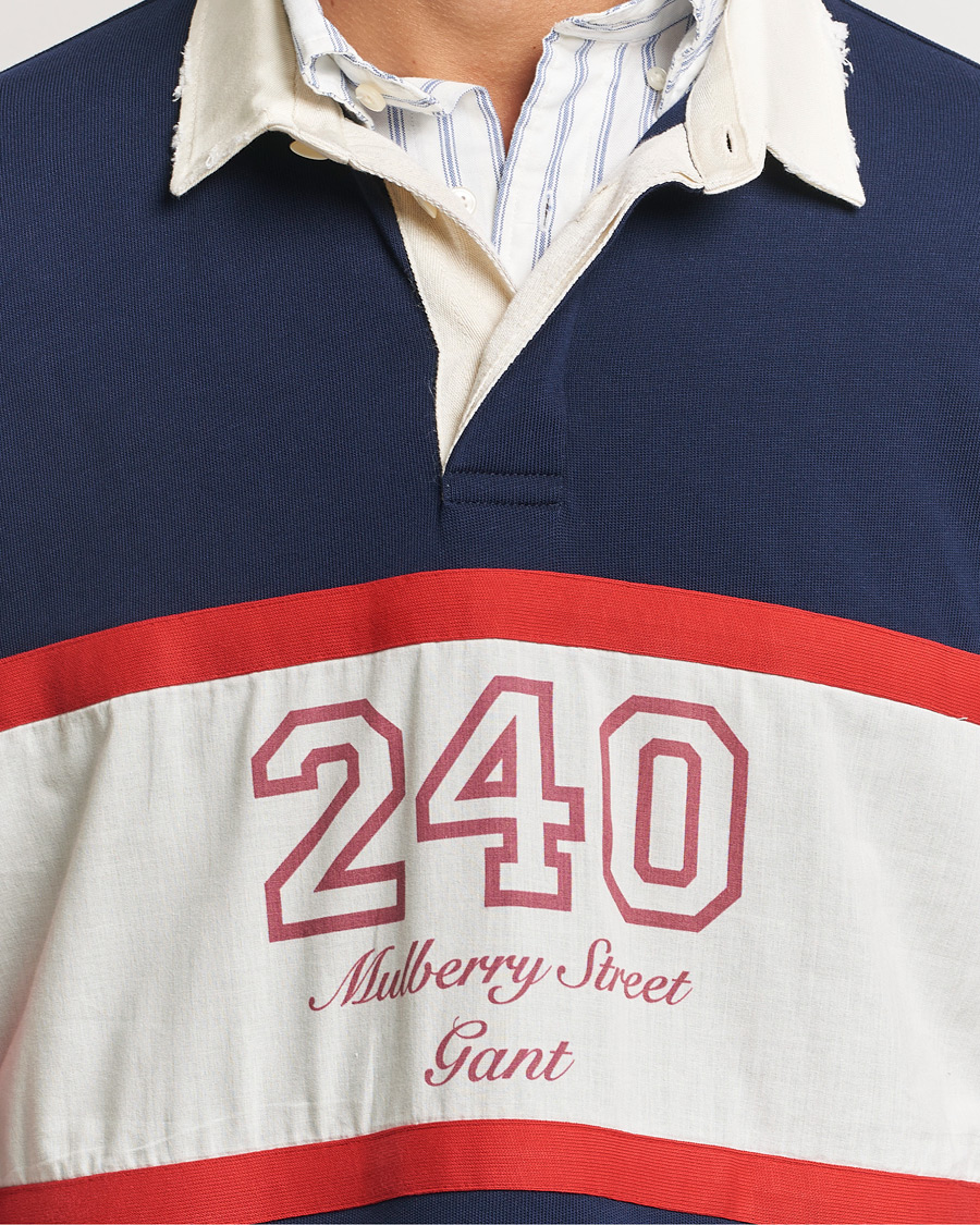 Herren | Pullover | GANT 240 Mulberry Street | Vintage Washed Heavy Rugger Classic Blue