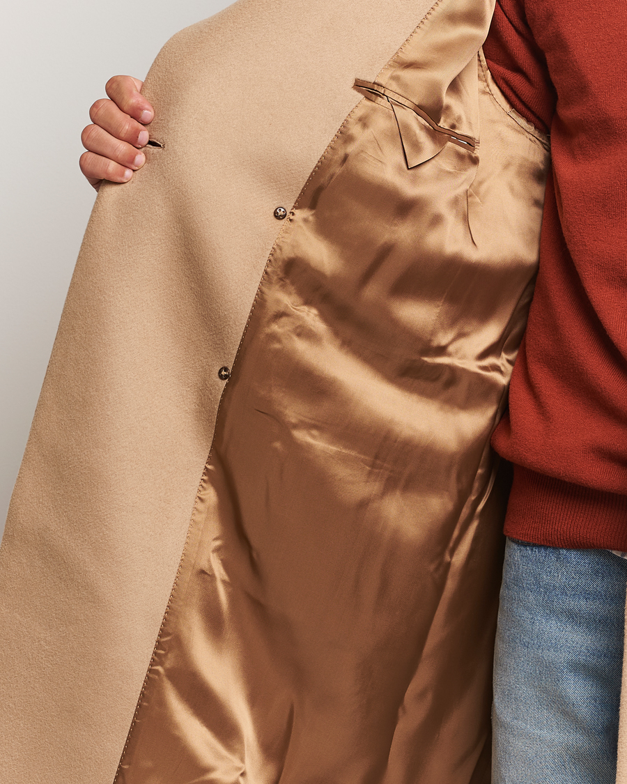 Herren | Jacken | GANT 240 Mulberry Street | Double Breasted Wool Coat Mustard Beige