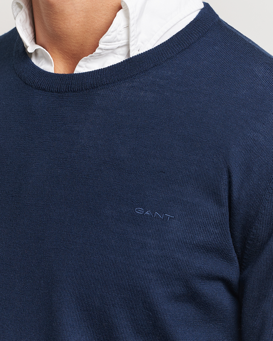 Herren | Pullover | GANT | Extrafine Merino Wool C-Neck Marine