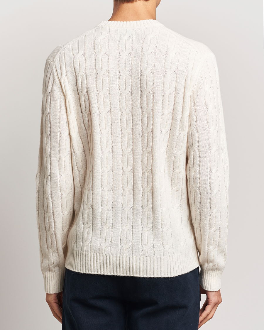 Herren | Pullover | GANT | Lambswool Cable C-Neck Cream