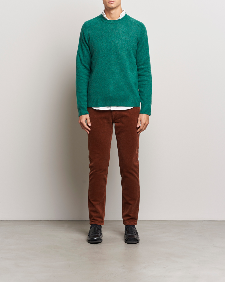 Herren | Pullover | GANT | Wool Blend C-Neck Deep Forest Green