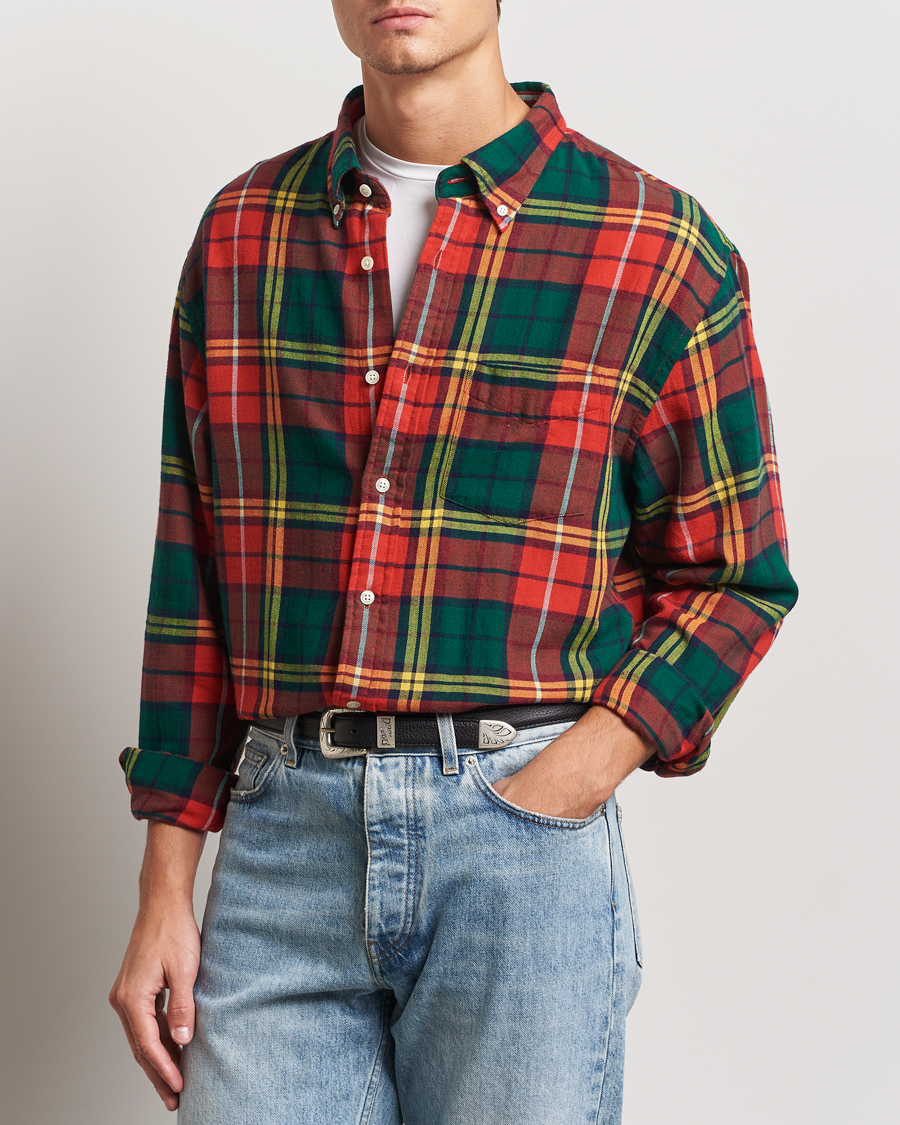 Herren | Hemden | GANT | Rel Herigate Twill Tartan Shirt Bright Red