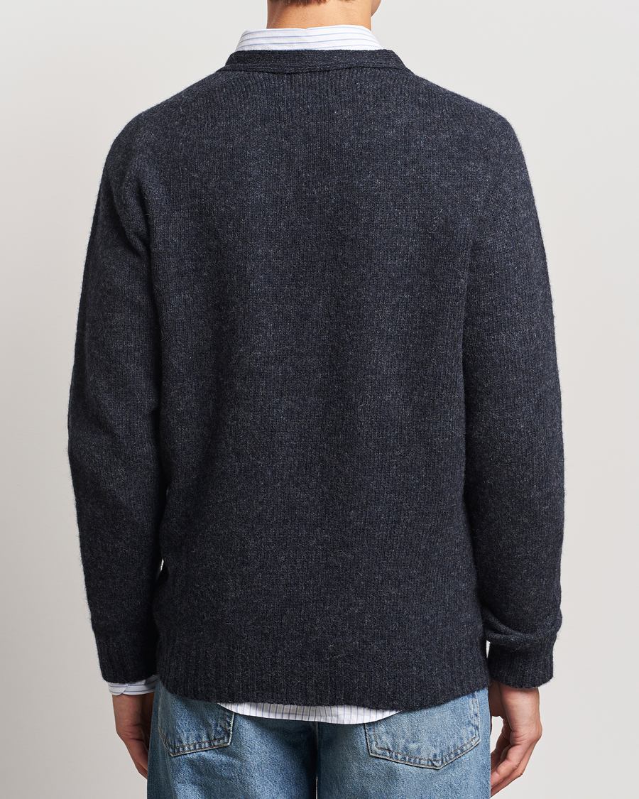 Herren | Pullover | Harley Of Scotland | Supersoft Lambswool Cardigan Charcoal