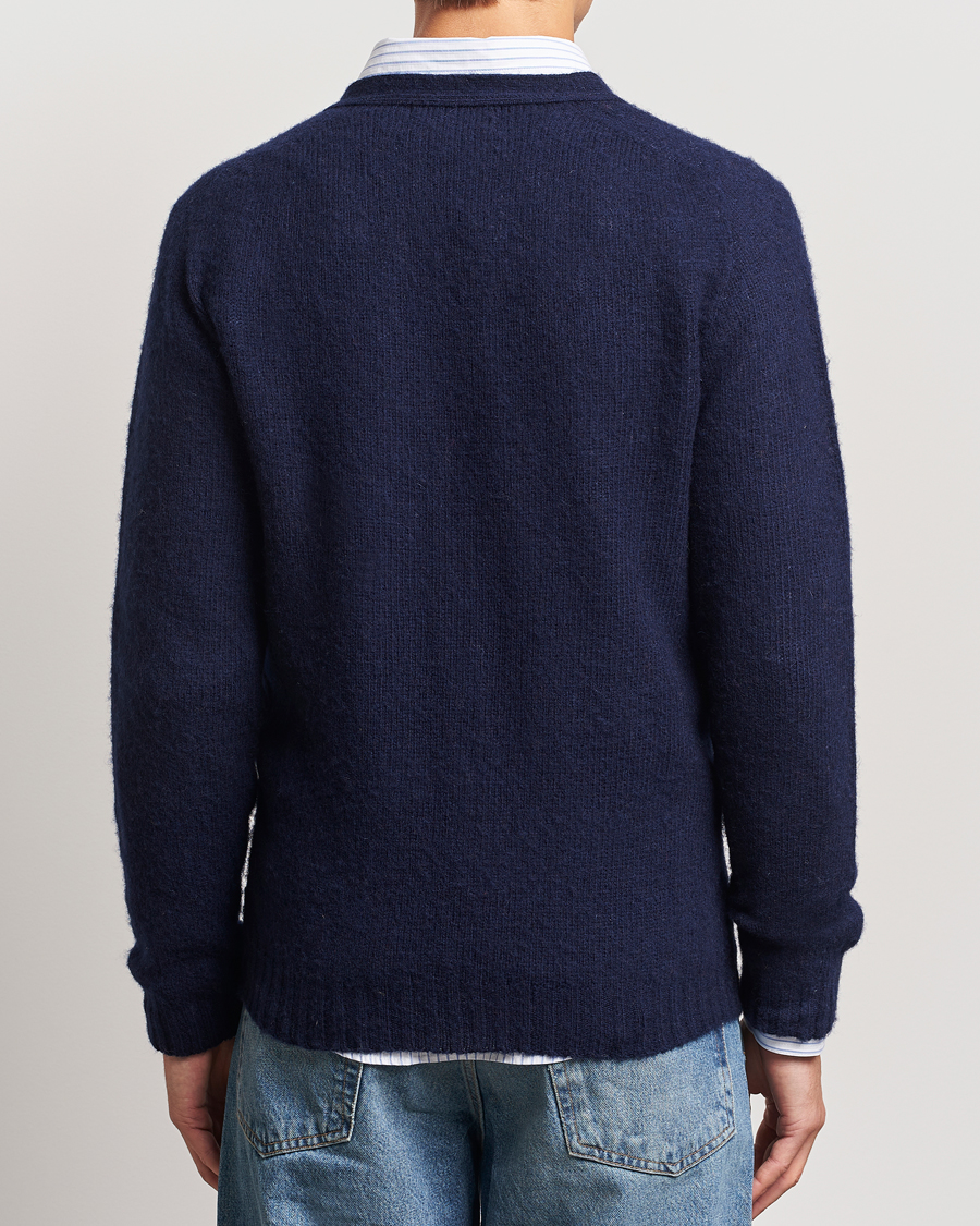 Herren | Pullover | Harley Of Scotland | Supersoft Lambswool Cardigan Navy