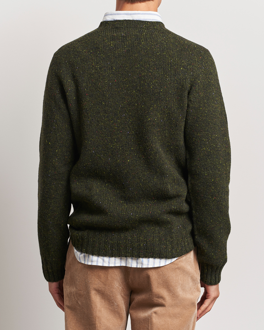 Herren | Pullover | Harley Of Scotland | Donegal Wool Crewneck Harris Green