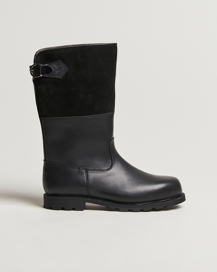 Herren | Boots | Ludwig Reiter | Maronibrater Boot Black Calf/Suede Shaft