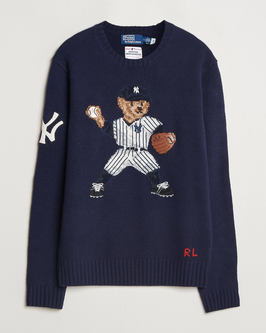 Herren | Pullover | Polo Ralph Lauren | MLB Sweater Bear Navy Combo