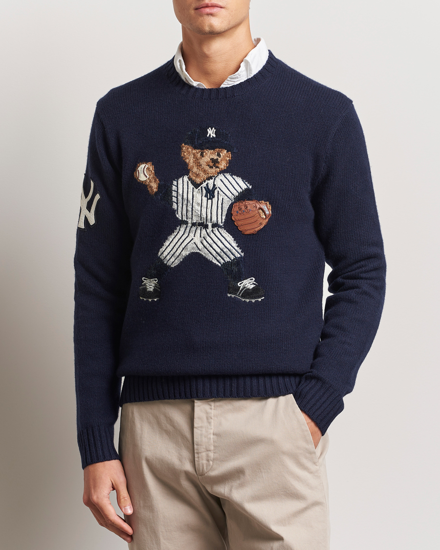 Herren | Pullover | Polo Ralph Lauren | MLB Sweater Bear Navy Combo