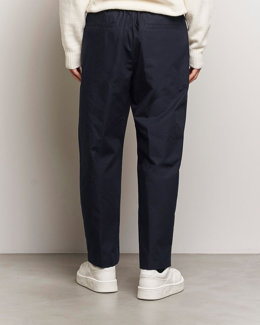 Herren | Hosen | Jil Sander | Water Repellent Cotton Drawstring Pants Navy