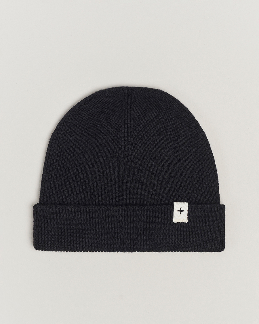 Herren | Jil Sander Merino Wool Rib Beanie Black | Jil Sander | Merino Wool Rib Beanie Black