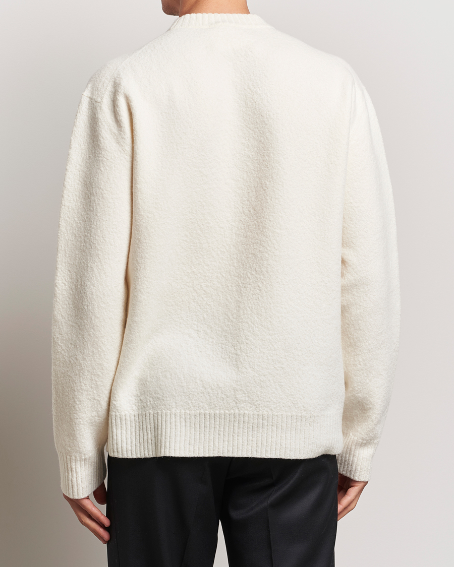 Herren | Pullover | Jil Sander | Boiled Merino Round Neck Sweater Off White