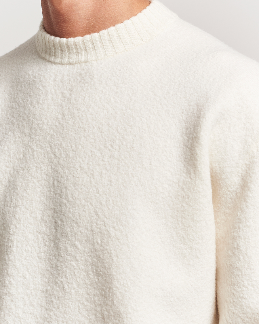 Herren | Pullover | Jil Sander | Boiled Merino Round Neck Sweater Off White