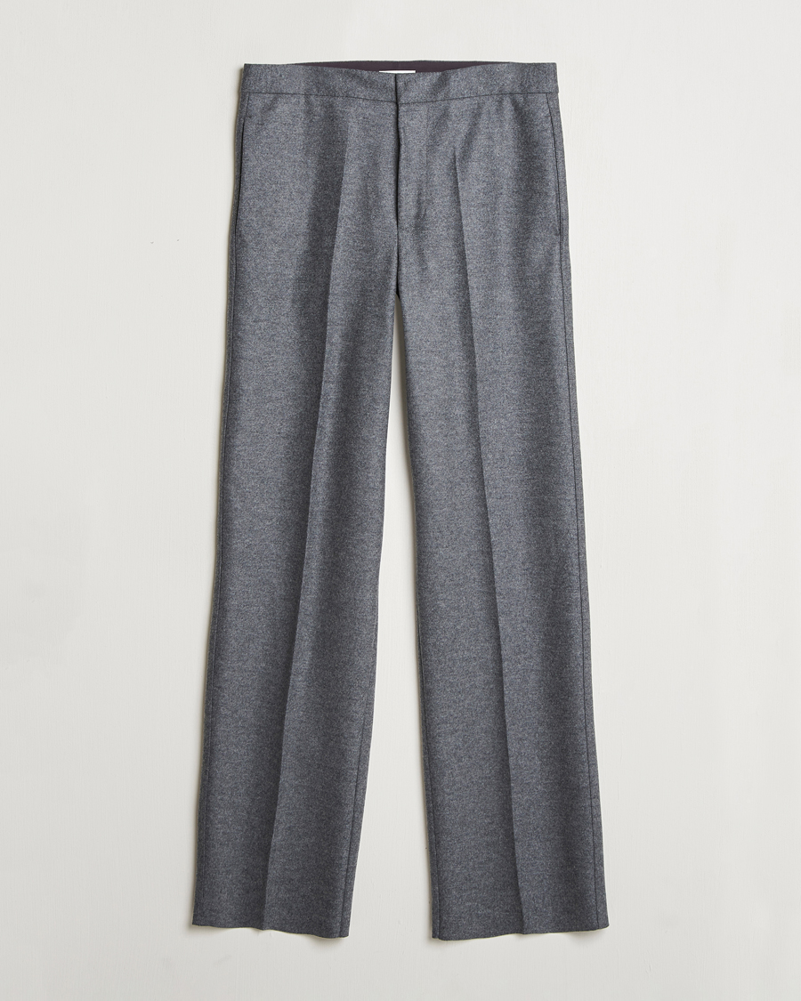 Herren | Hosen | Jil Sander | Wool Flannel Pants Grey Melange