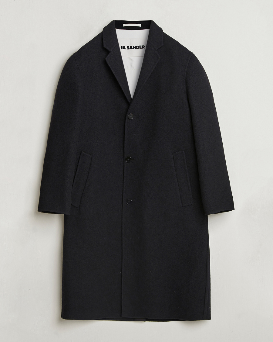 Herren | Jacken | Jil Sander | Felted Wool Coat Black