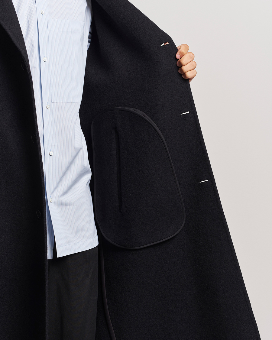 Herren | Jacken | Jil Sander | Felted Wool Coat Black