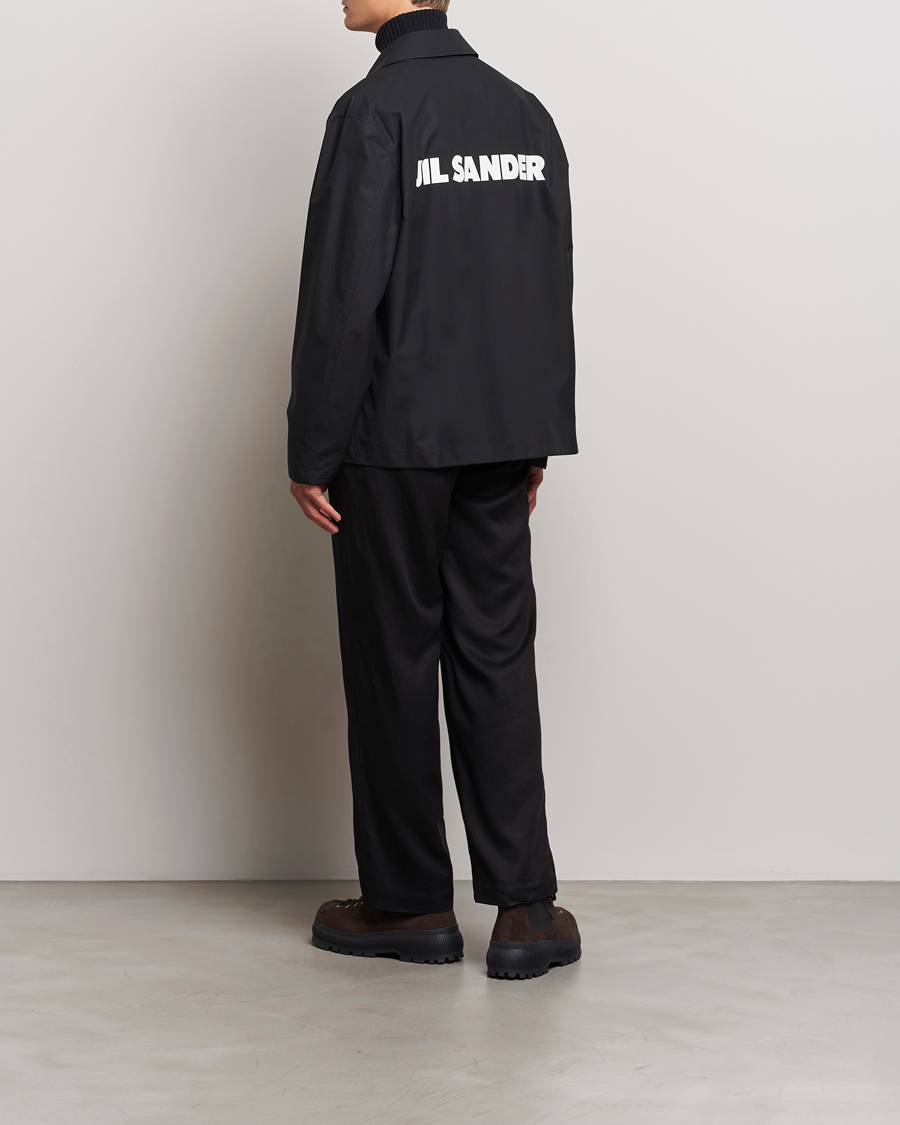 Herren | Jacken | Jil Sander | Back Printed Coach Jacket Black