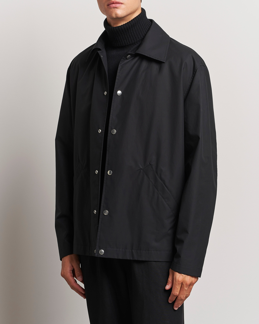 Herren | Jacken | Jil Sander | Back Printed Coach Jacket Black