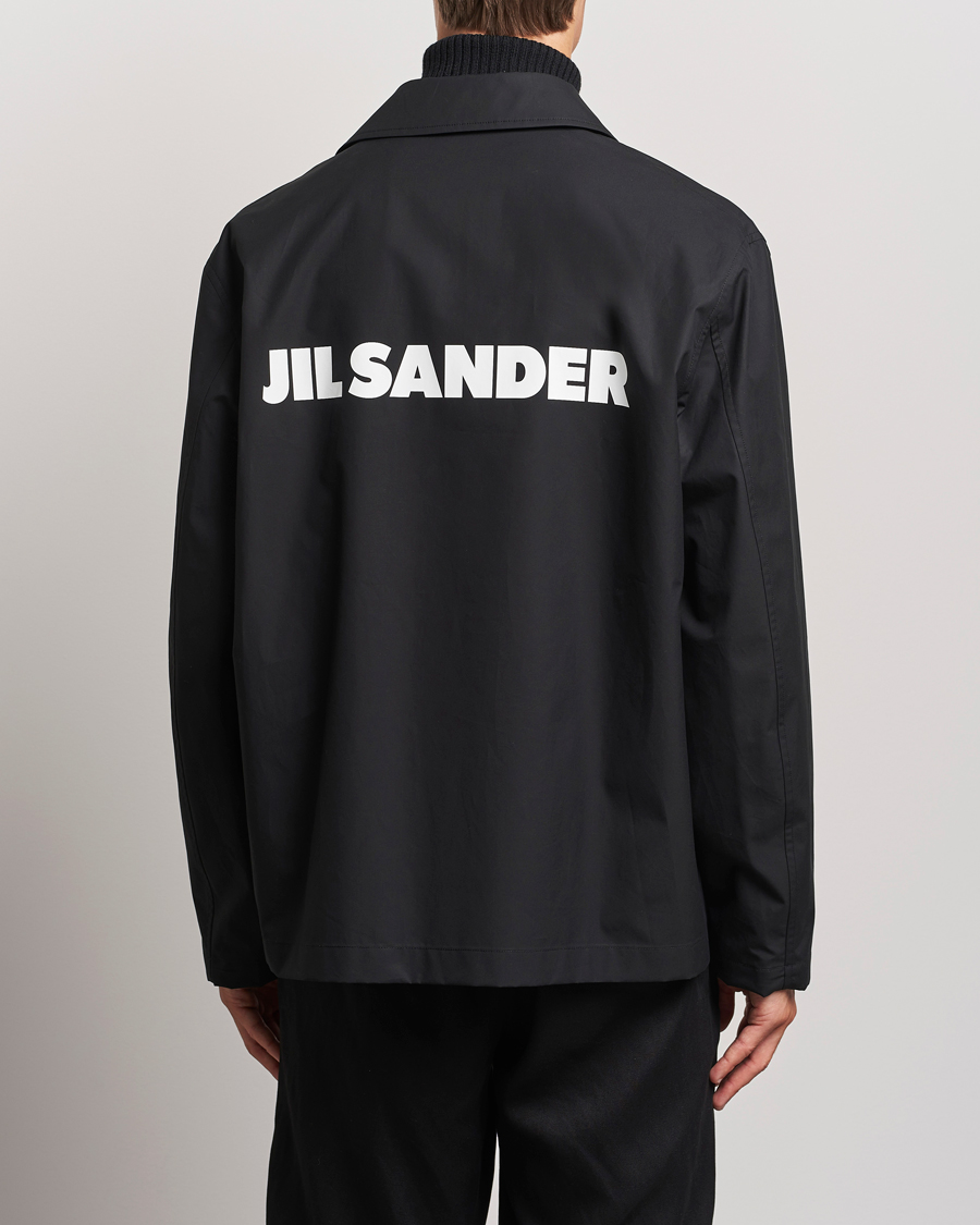 Herren | Jacken | Jil Sander | Back Printed Coach Jacket Black