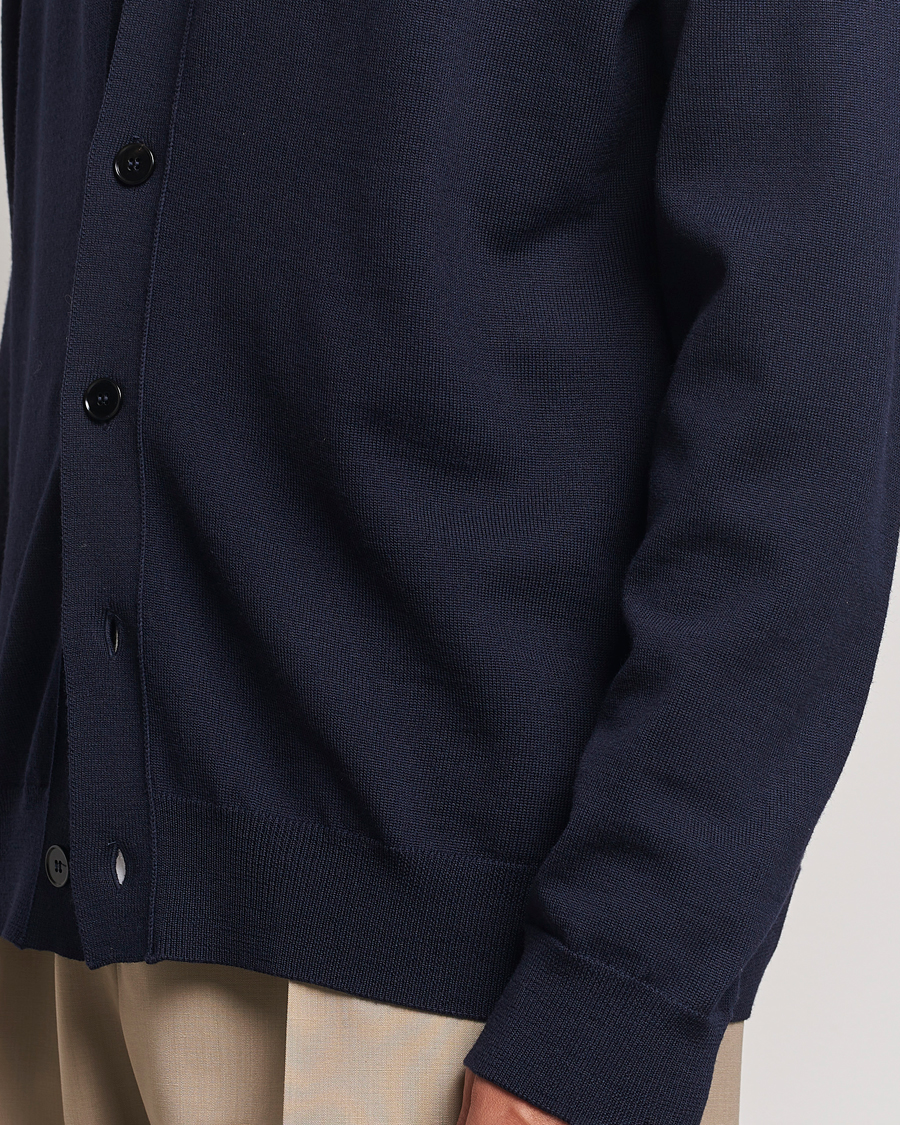 Herren | Pullover | Jil Sander | Superfine Merino Cardigan Navy