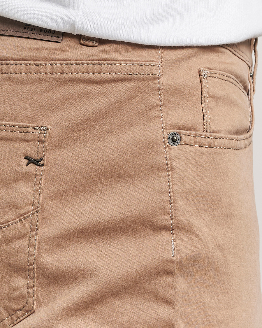 Herren | Hosen | Brax | Cadiz Cotton Satin 5-Pocket Pants Beige