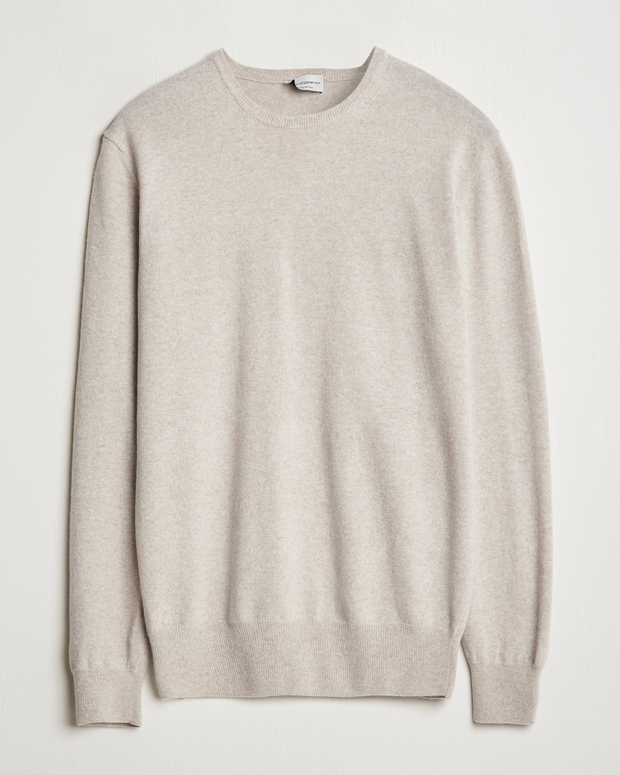 Herren | Pullover | Morgano | Wool/Cashmere Crewneck Beige