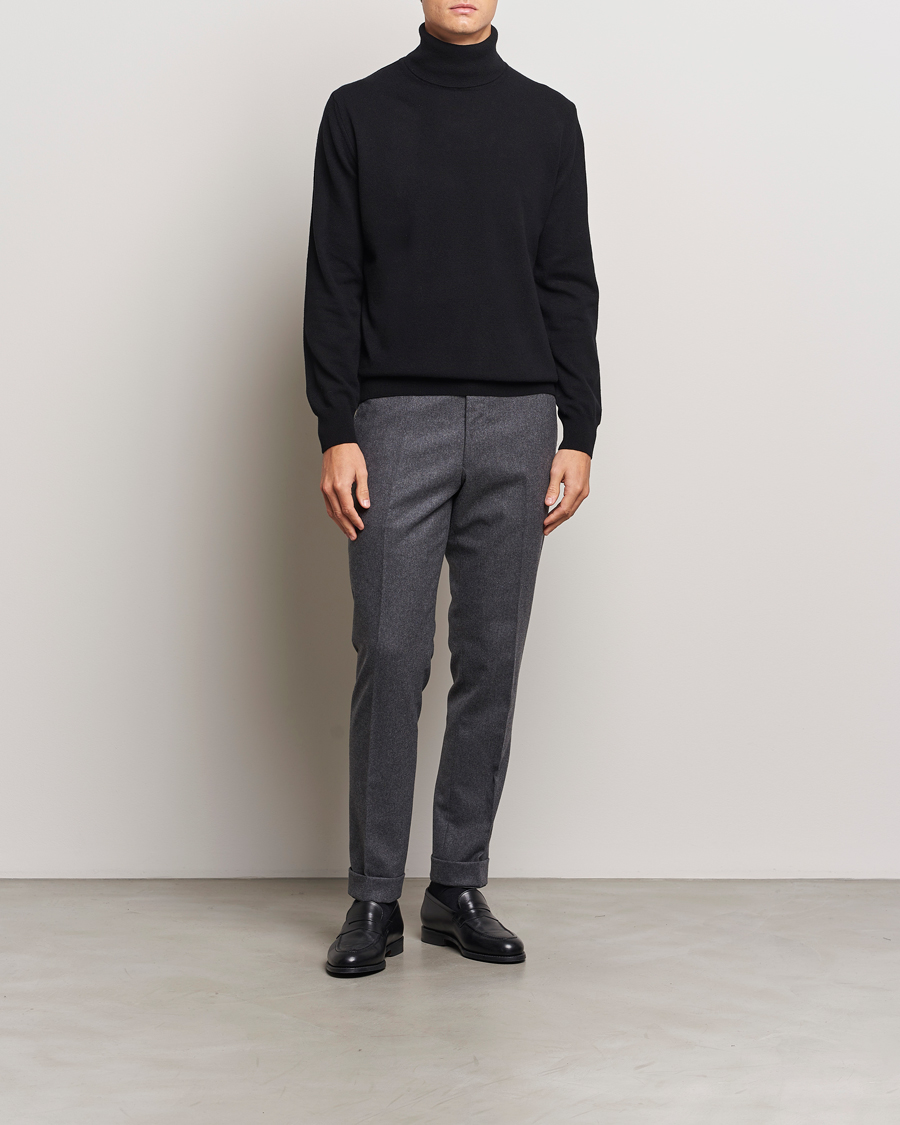 Herren | Pullover | Morgano | Wool/Cashmere Rollneck Black