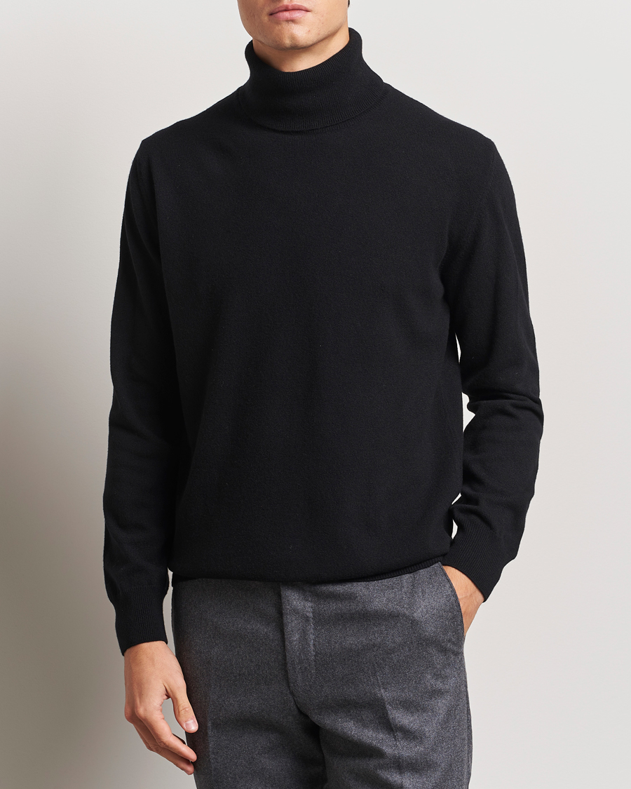 Herren | Pullover | Morgano | Wool/Cashmere Rollneck Black