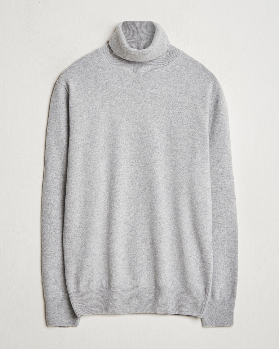 Herren | Pullover | Morgano | Wool/Cashmere Rollneck Mid Grey