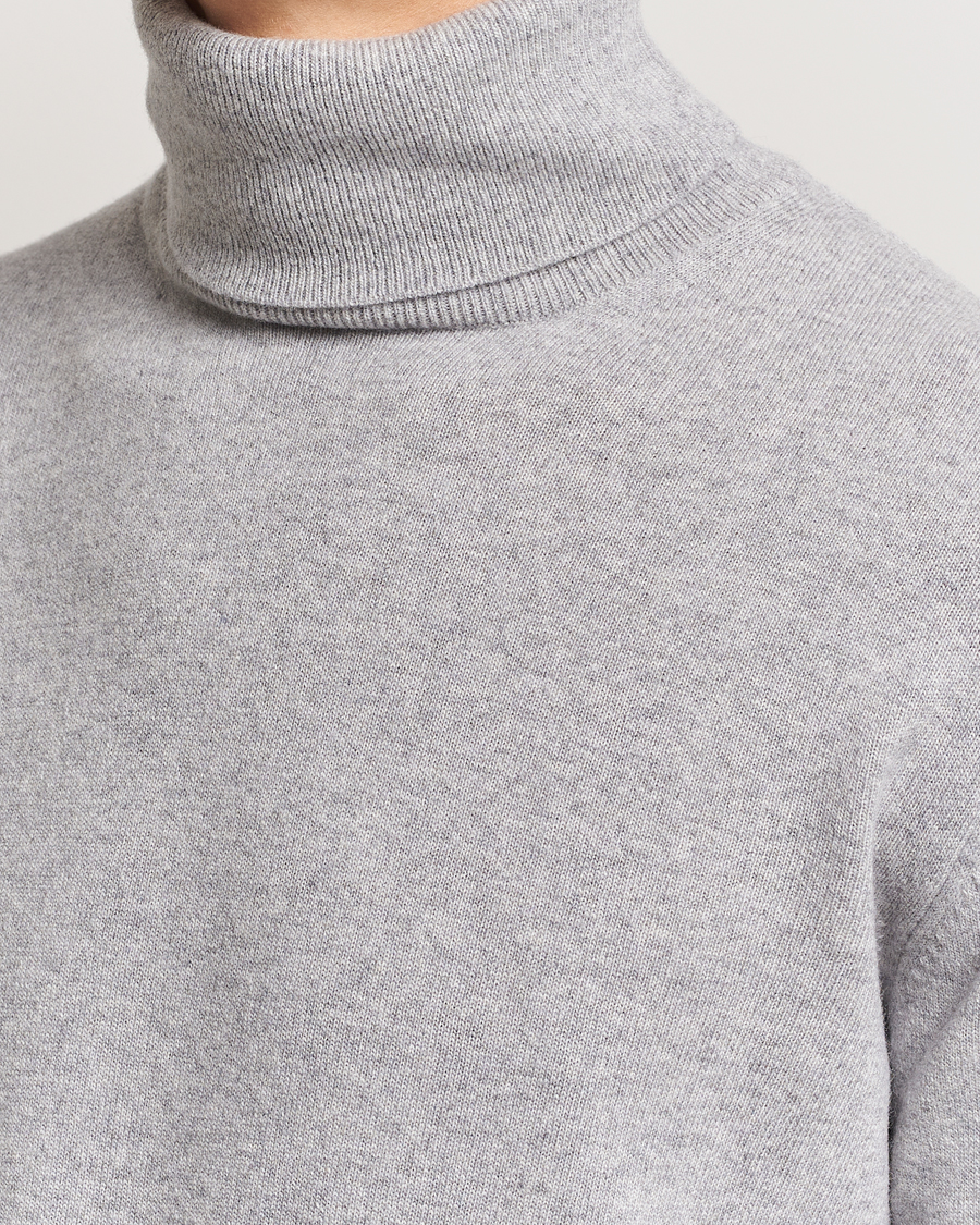 Herren | Pullover | Morgano | Wool/Cashmere Rollneck Mid Grey