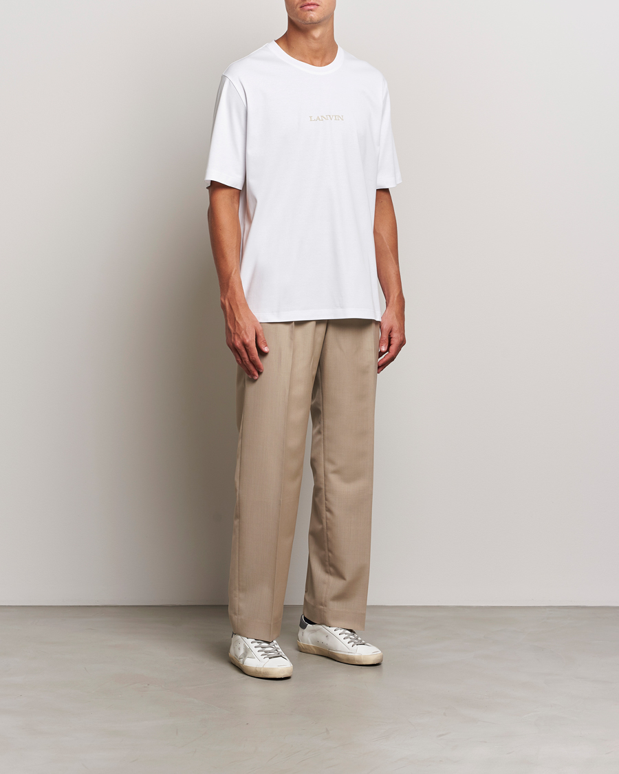 Herren | T-Shirts | Lanvin | Embroidered Logo T-Shirt White