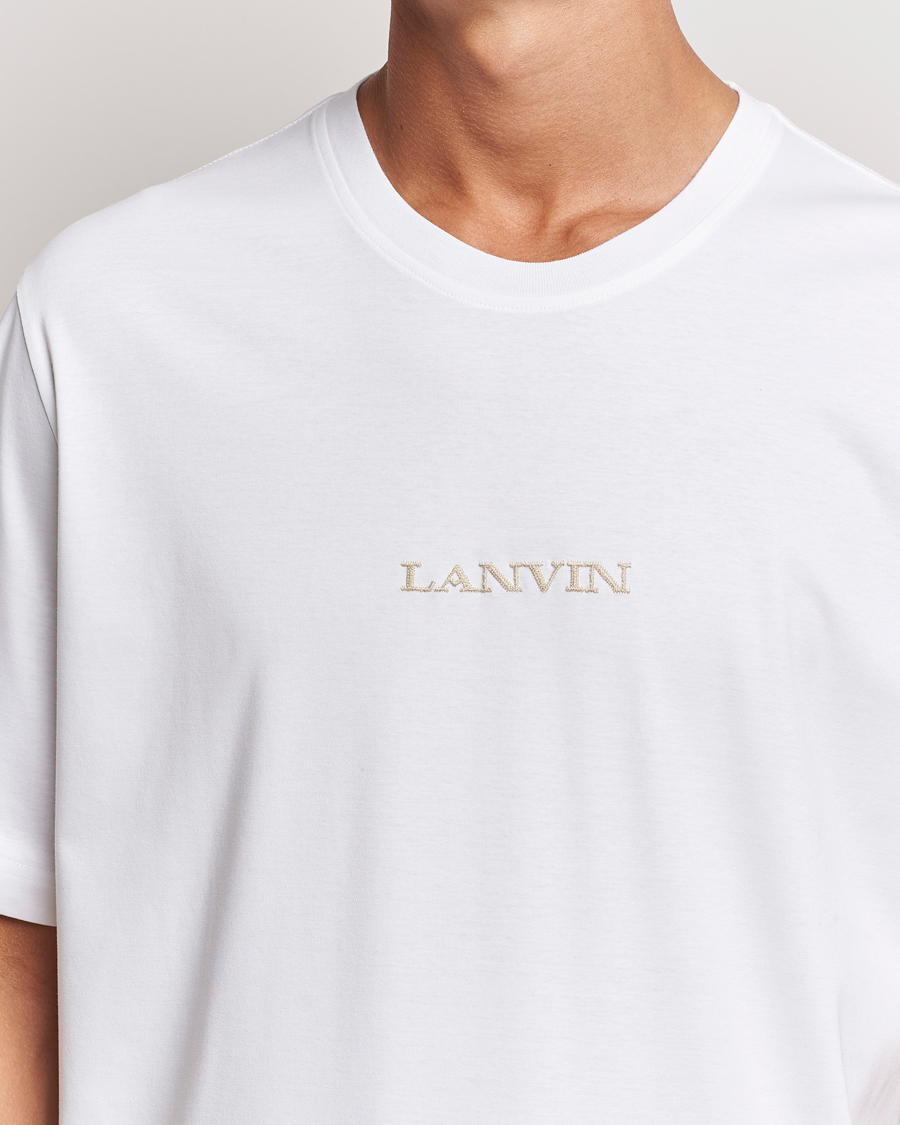 Herren | T-Shirts | Lanvin | Embroidered Logo T-Shirt White