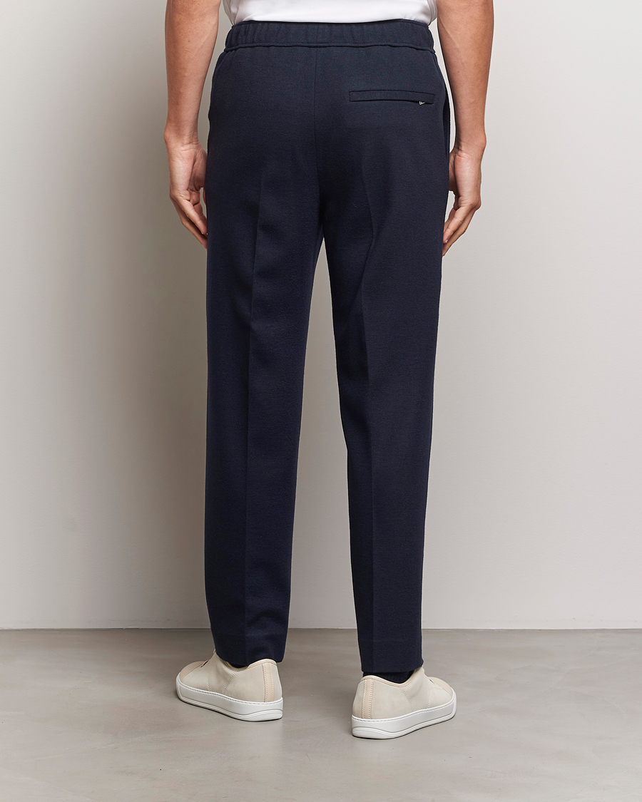 Herren | Hosen | Lanvin | Wool Drawstring Trousers Navy