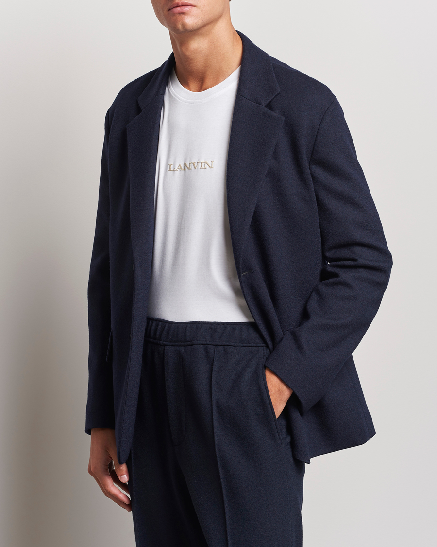 Herren | Sakkos | Lanvin | Unconstructed Wool Blazer Navy
