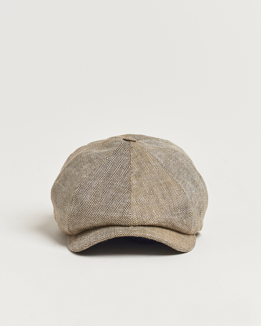 Herren | Wigéns Newsboy Classic Linen Cap Beige | Wigéns | Newsboy Classic Linen Cap Beige