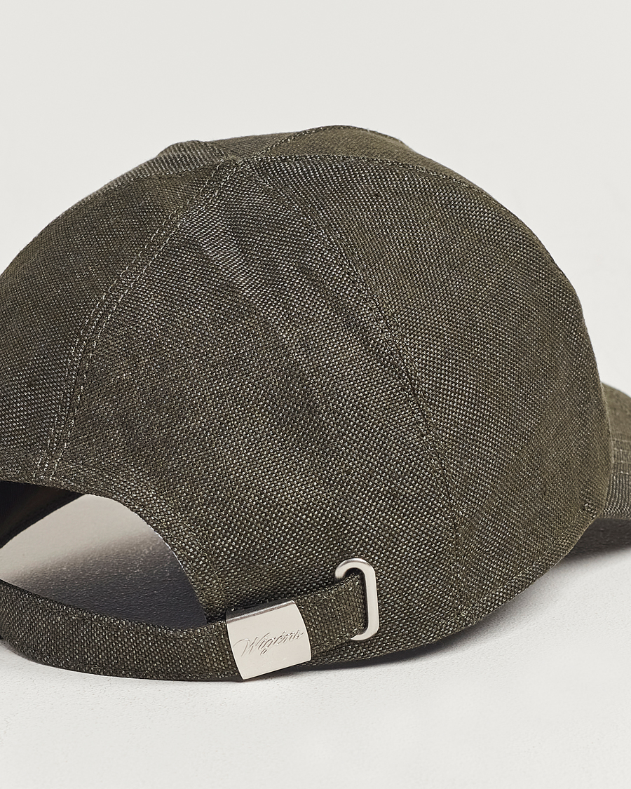 Herren | Wigéns Baseball Linen Cap Dark Olive | Wigéns | Baseball Linen Cap Dark Olive