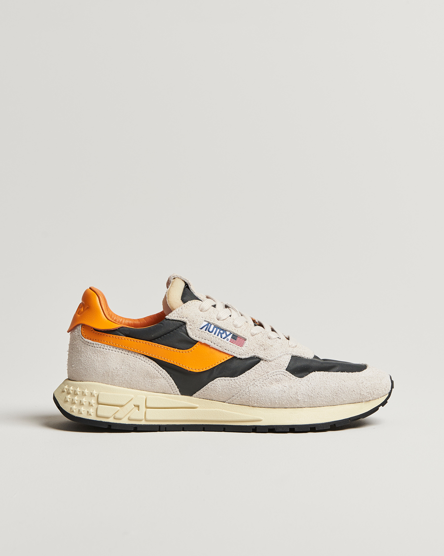 Herren | Autry Reelwind Running Sneaker White/Grey/Orange | Autry | Reelwind Running Sneaker White/Grey/Orange