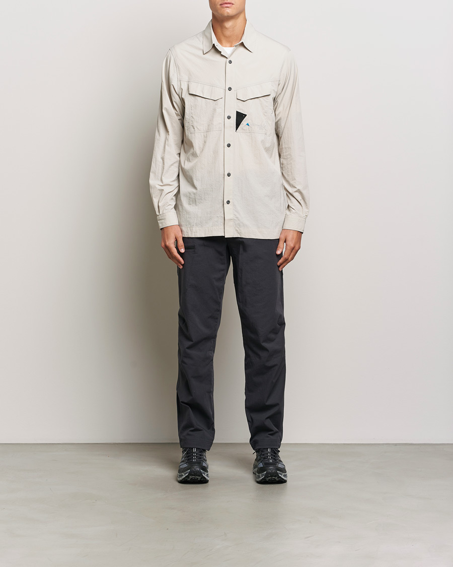 Herren | Hemden | Klättermusen | Syn Lightweight Ripstop Shirt Silver Creme