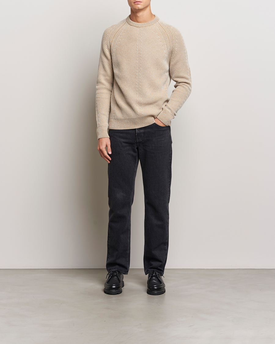 Herren | Pullover | Belstaff | Centenary Wool Rib Jumper Chalk