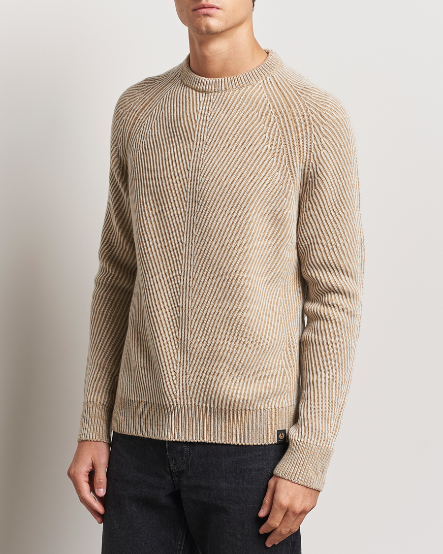 Herren | Pullover | Belstaff | Centenary Wool Rib Jumper Chalk