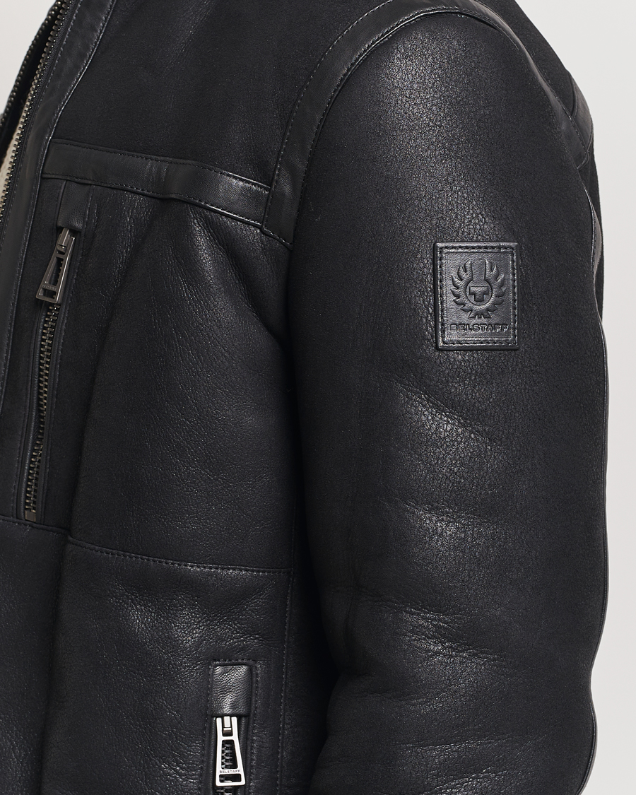 Herren | Jacken | Belstaff | Tundra Sherling Leather Jacket Black