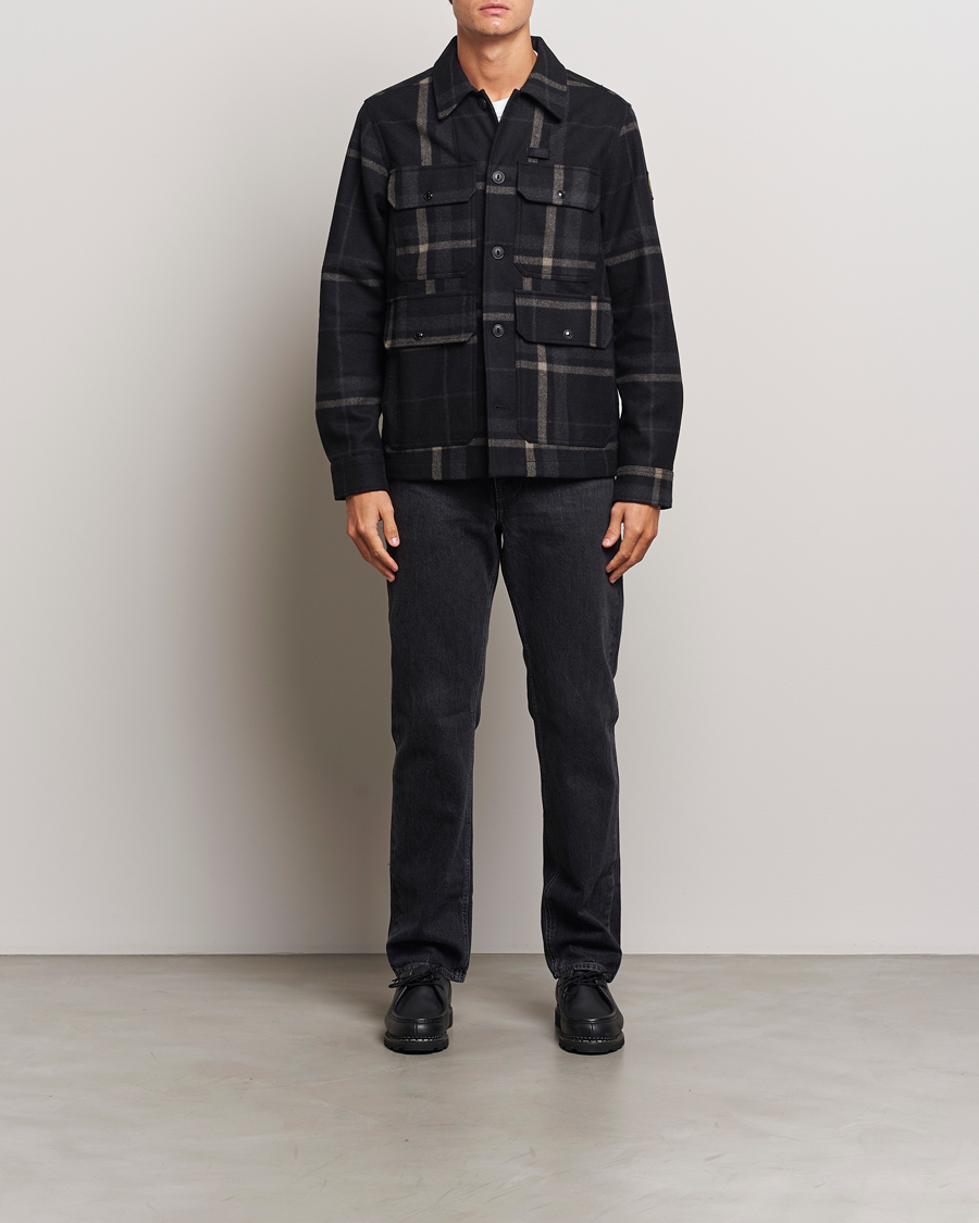 Herren | Jacken | Belstaff | Forge Checked Wool Jacket Charcoal