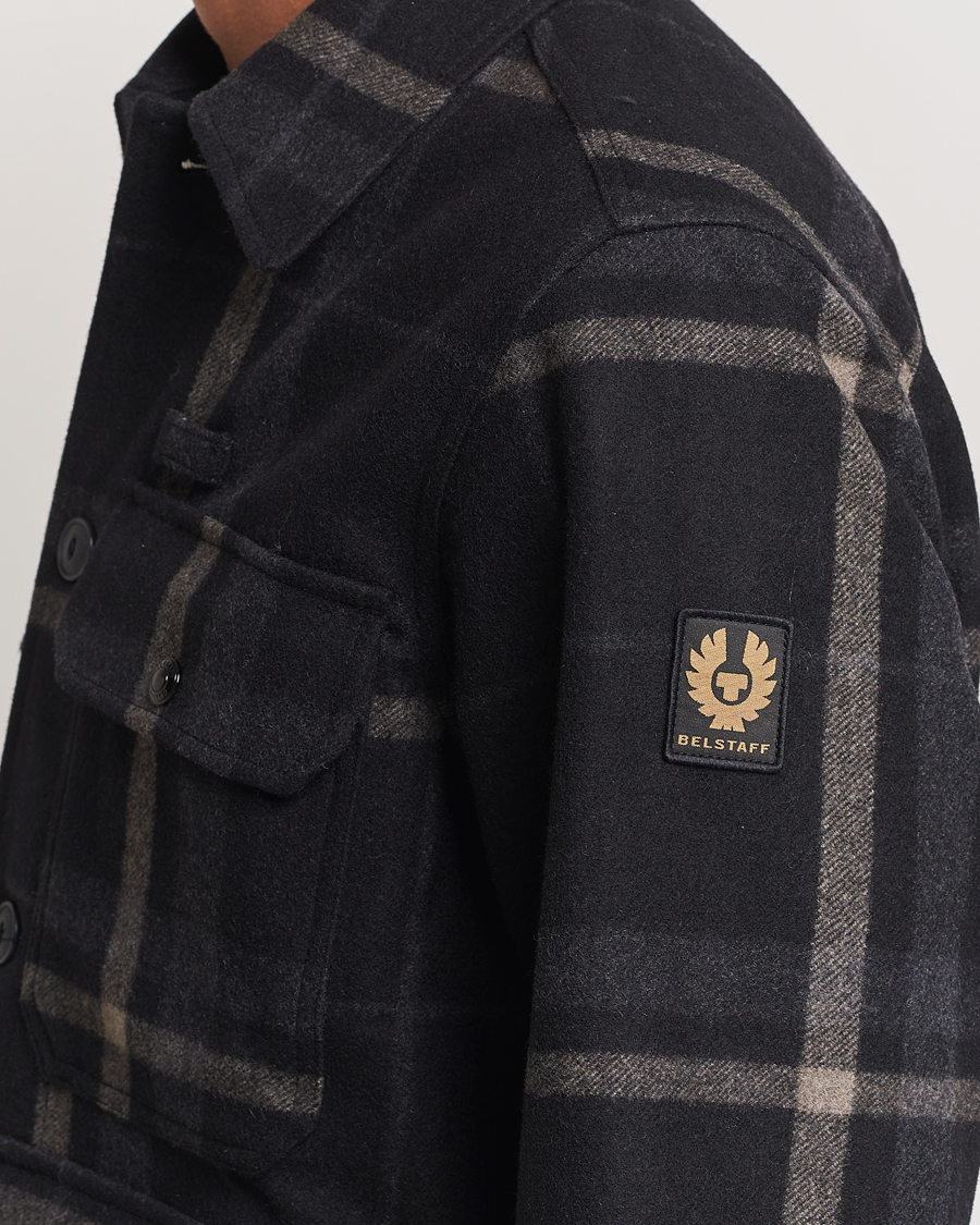 Herren | Jacken | Belstaff | Forge Checked Wool Jacket Charcoal