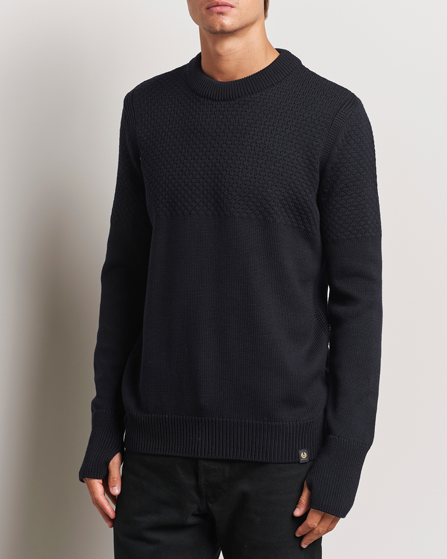 Herren | Pullover | Belstaff | Sternway Knitted Crewneck Dark Ink