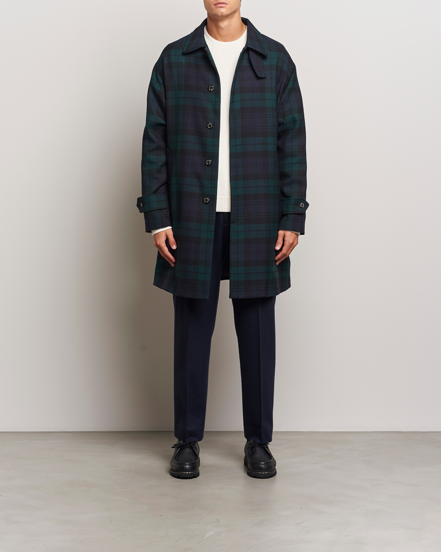 Herren | Jacken | Mackintosh | Wool Soho Tartan Coat Blackwatch