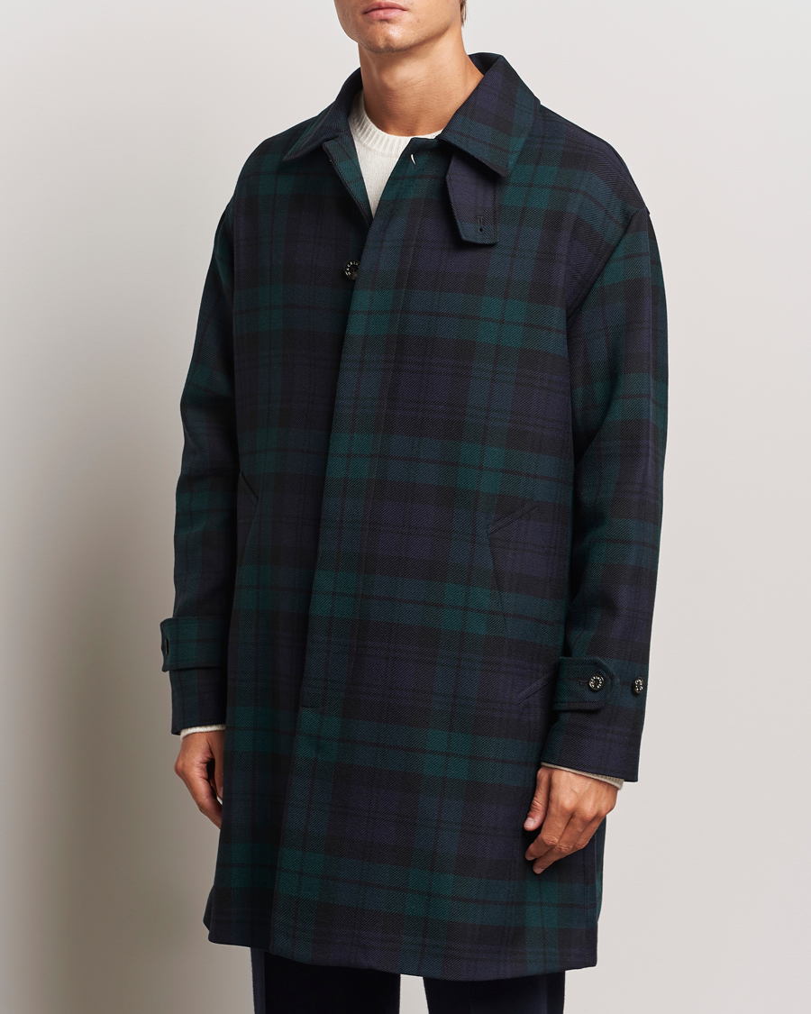 Herren | Jacken | Mackintosh | Wool Soho Tartan Coat Blackwatch